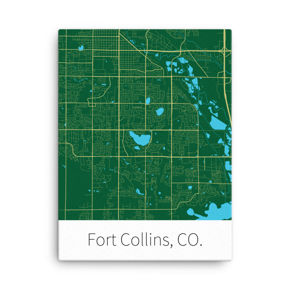 Fort Collins, CO. - Green & Gold