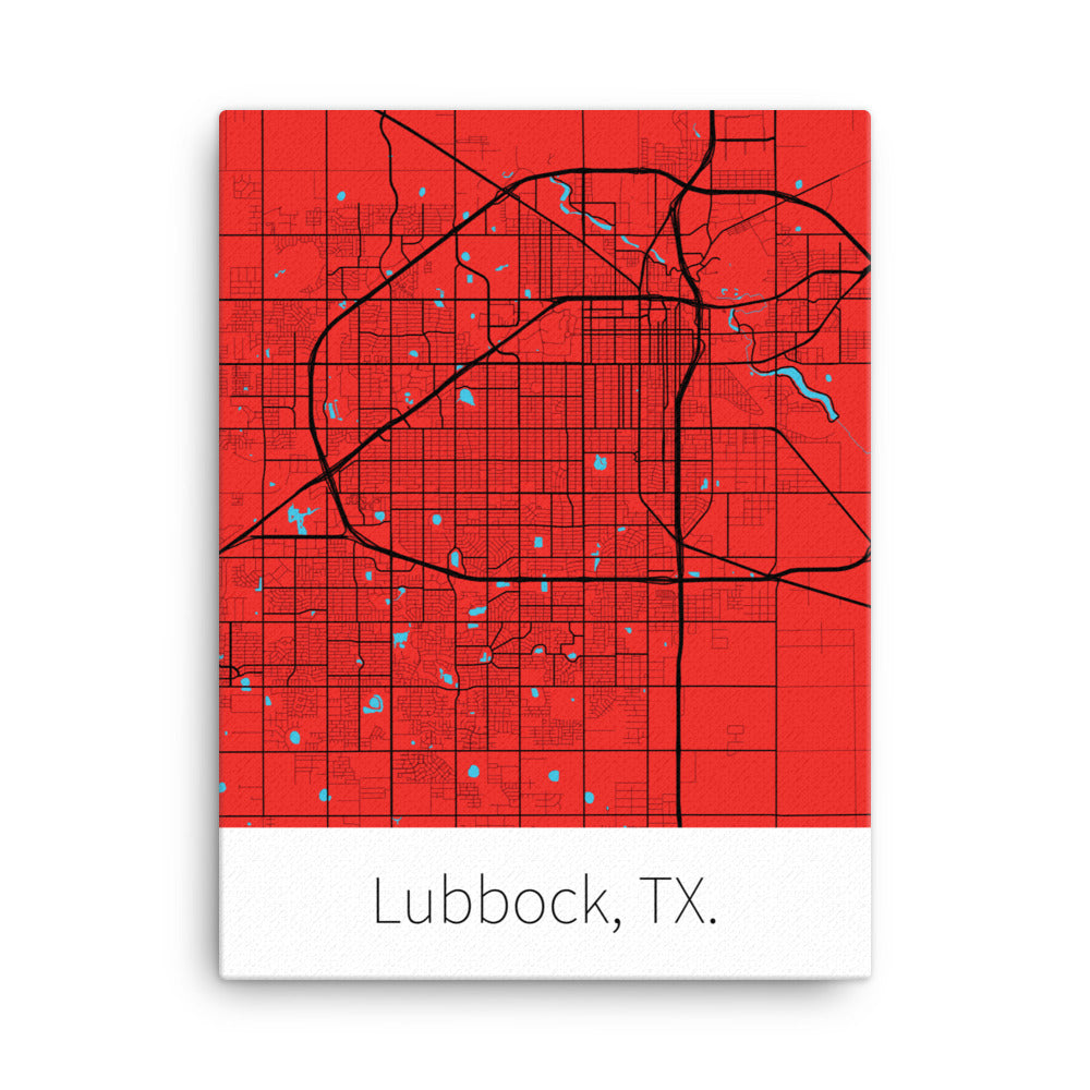 Lubbock, TX. - Red & Black