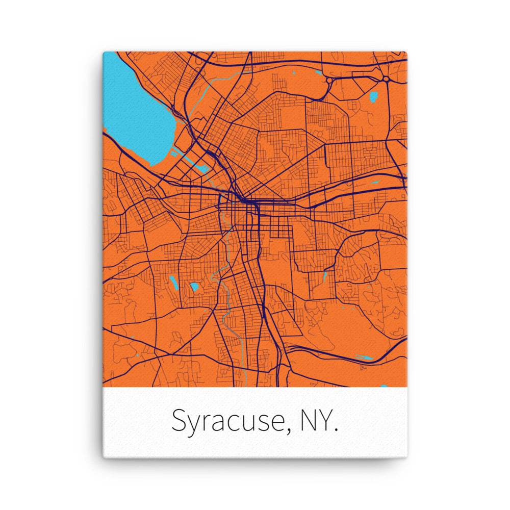 Syracuse, NY. - Syracuse Orange & Primary Blue