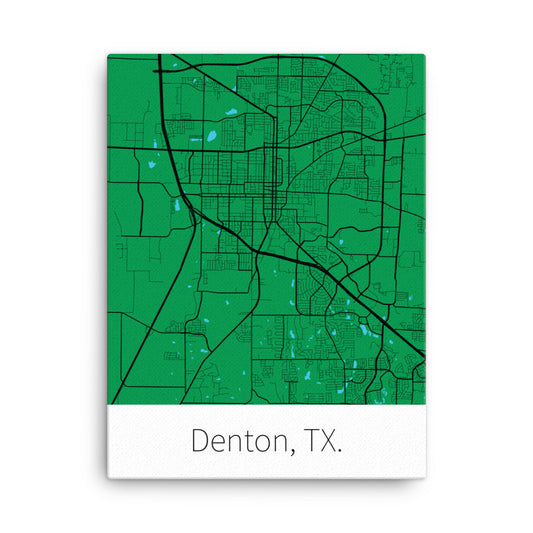 Denton, TX. - Green & Black