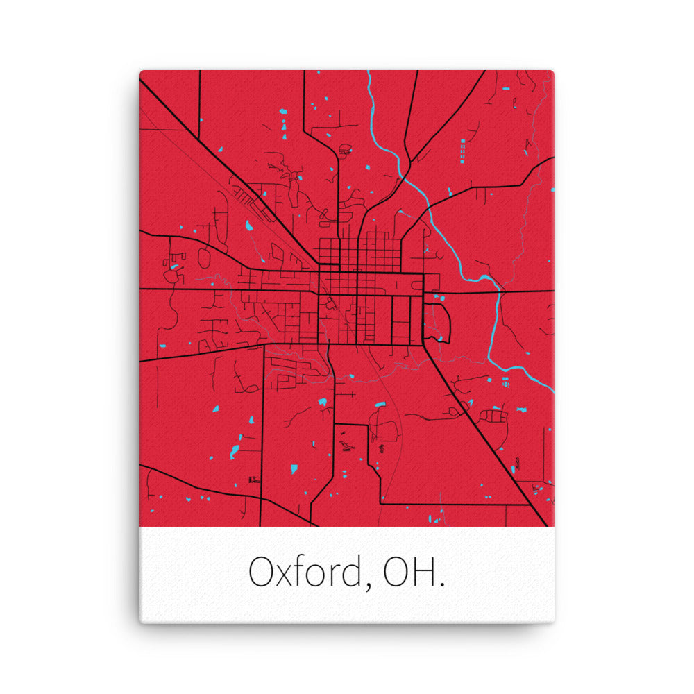 Oxford, OH. - Red & Black