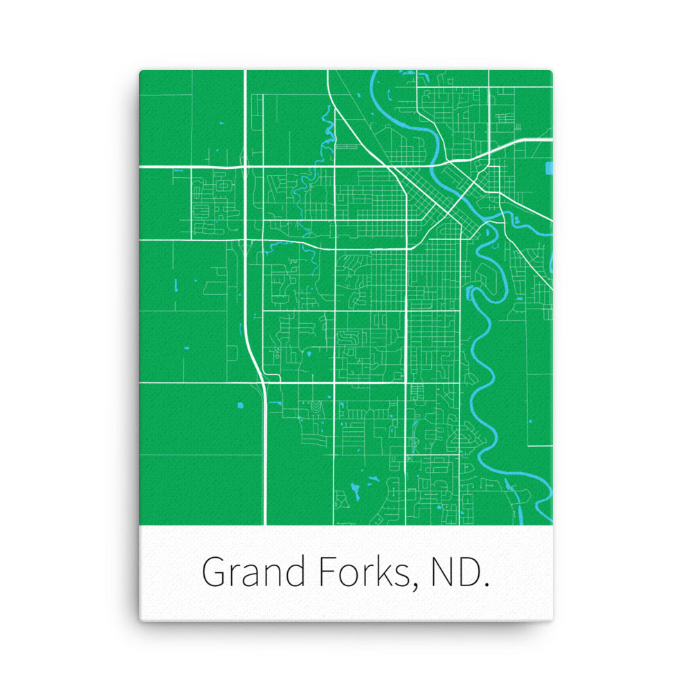 Grand Forks, ND. - UND Green & White