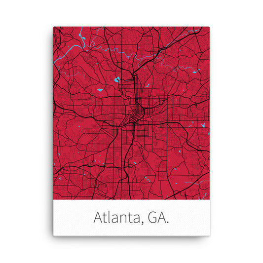 Atlanta, GA. - Red & Black