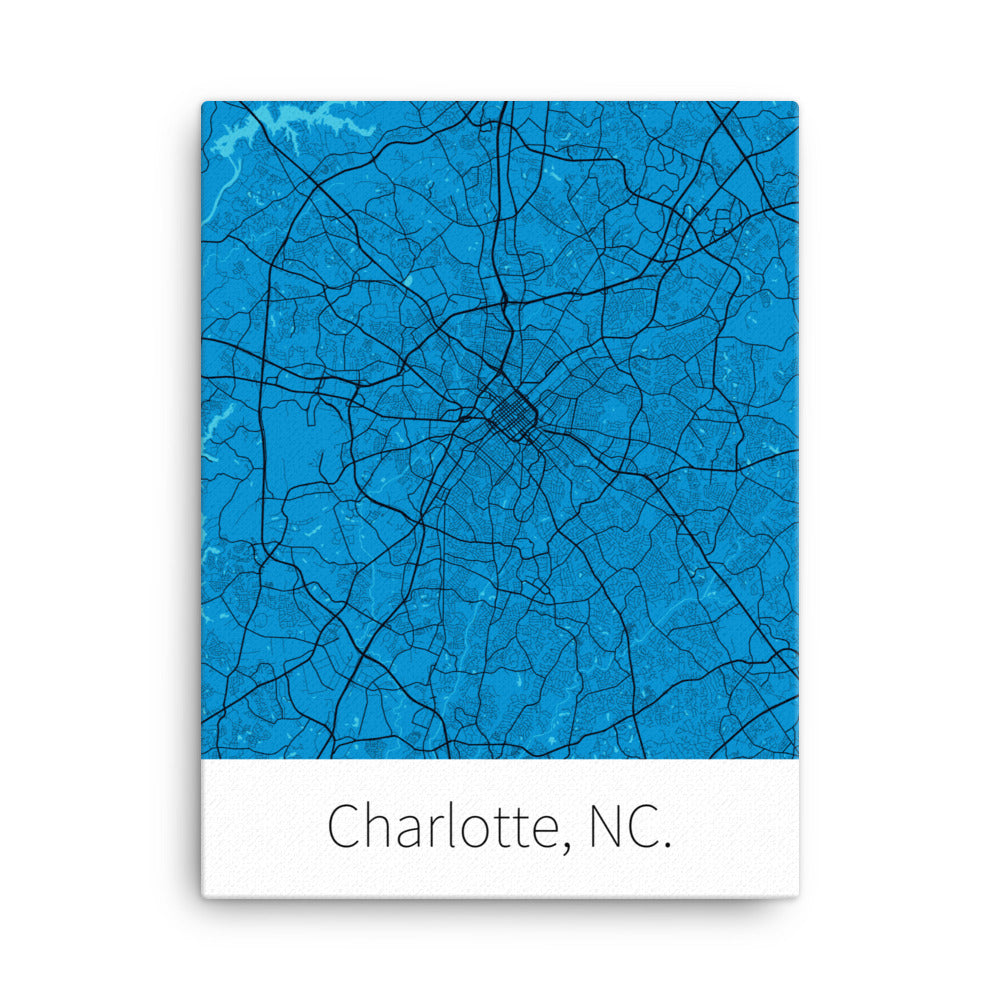 Charlotte, NC. - Carolina Blue & Black