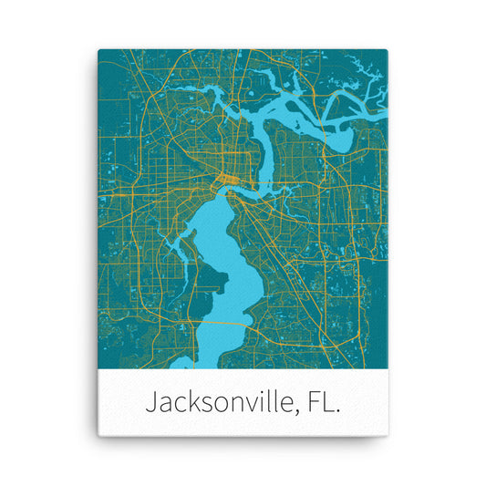 Jacksonville, FL. - Teal & Gold