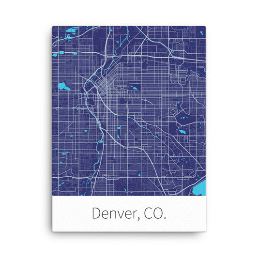 Denver, CO. - Purple & Silver