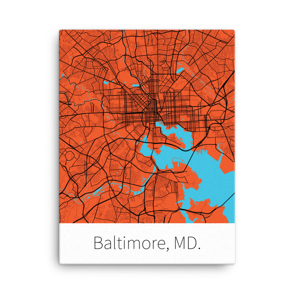 Baltimore, MD. - Orange & Black