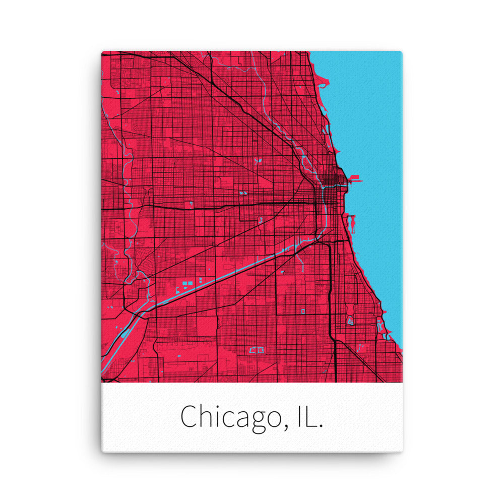 Chicago, IL. - Red & Black