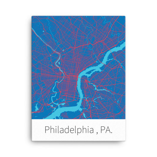 Philadelphia, PA. - Blue & Red