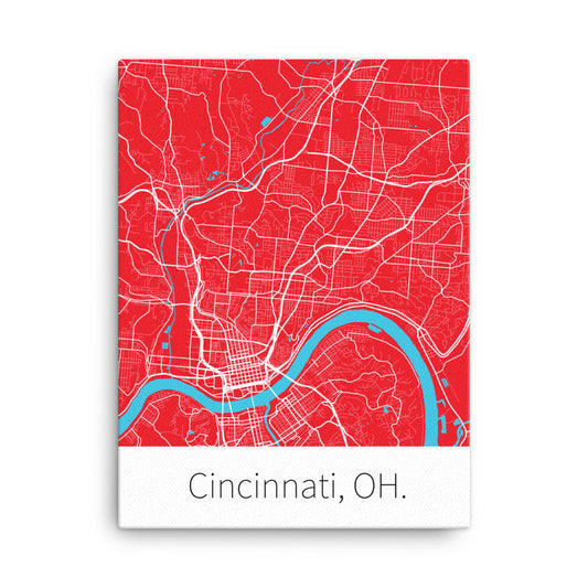 Cincinnati, OH. - Red & White