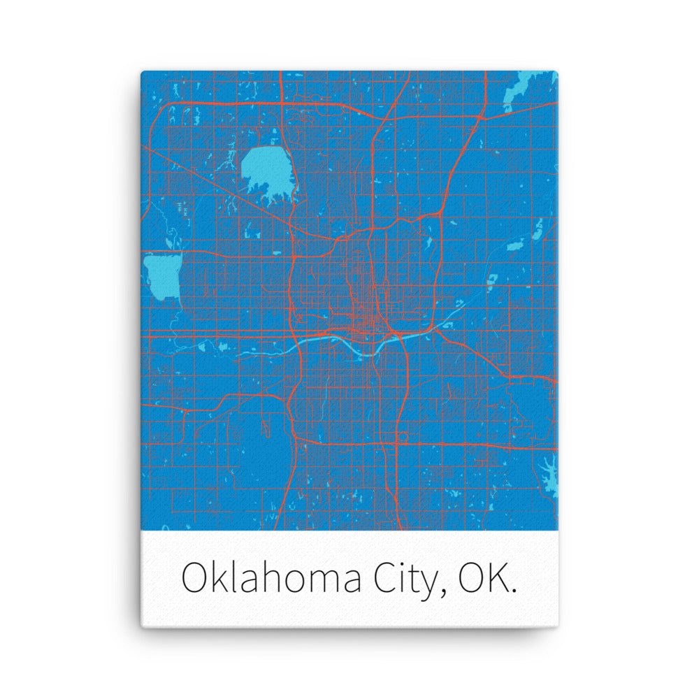 Oklahoma City, OK. - Blue & Orange