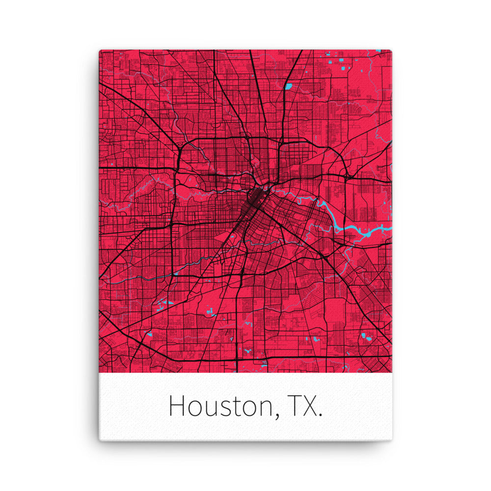 Houston, TX. - Red & Black