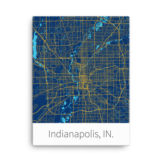 Indianapolis, IN. - Blue & Yellow