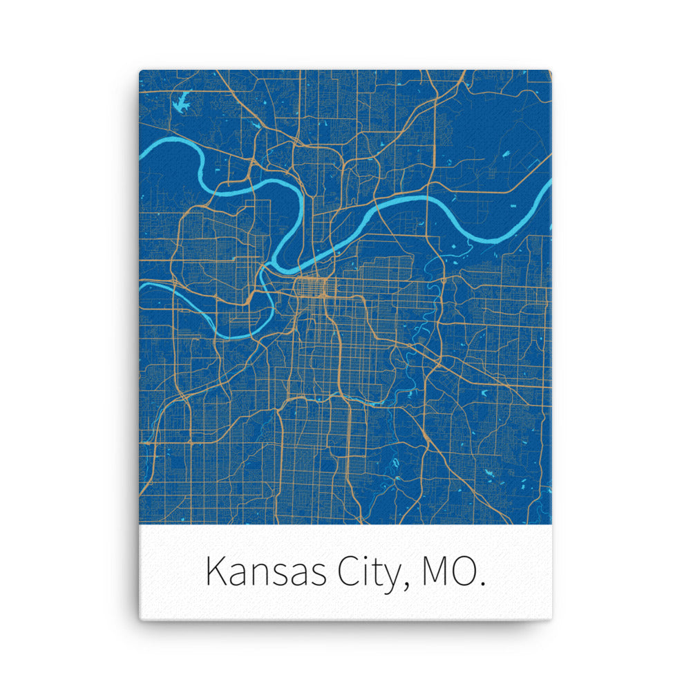 Kansas City, MO. - Royal Blue & Gold