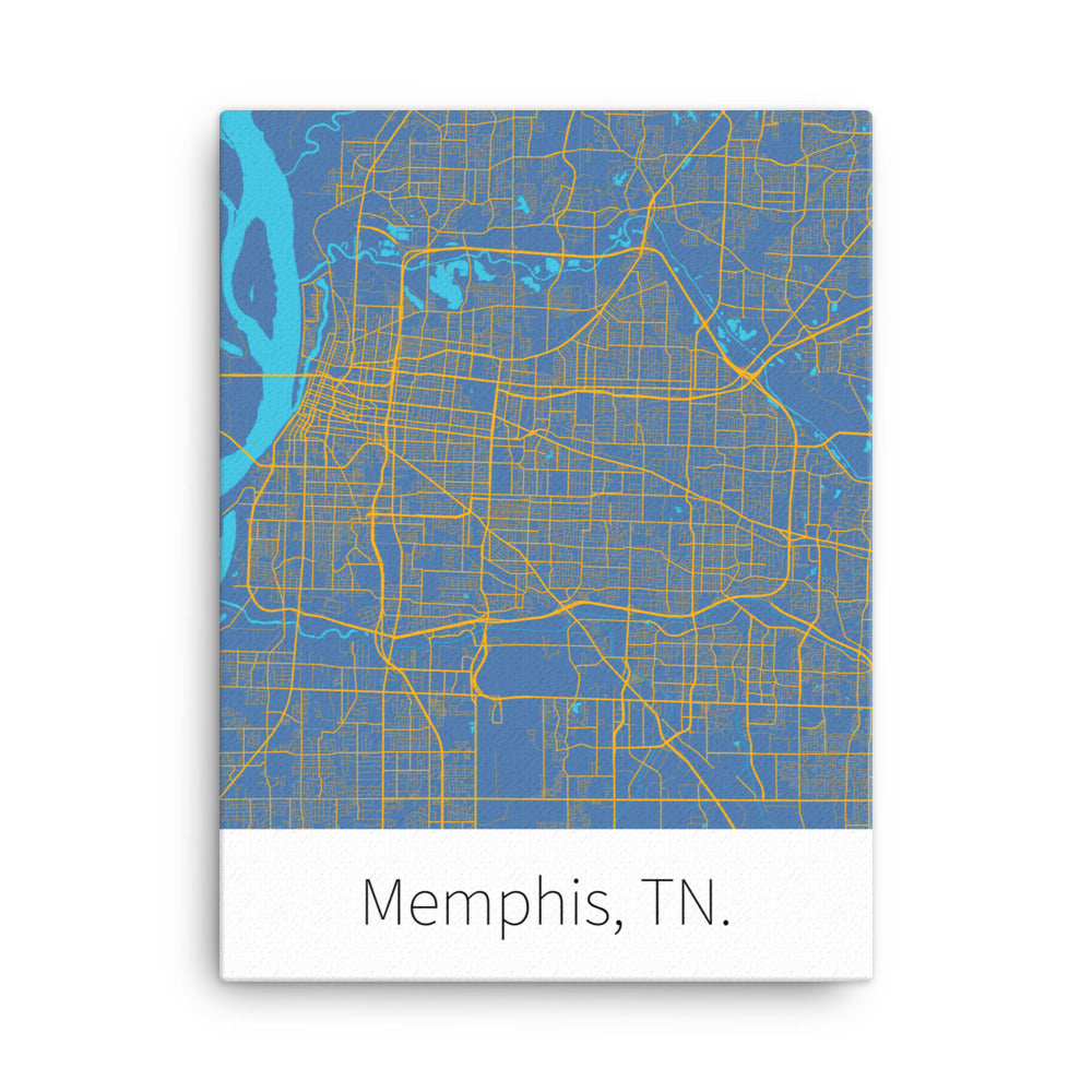 Memphis, TN. - Blue & Yellow