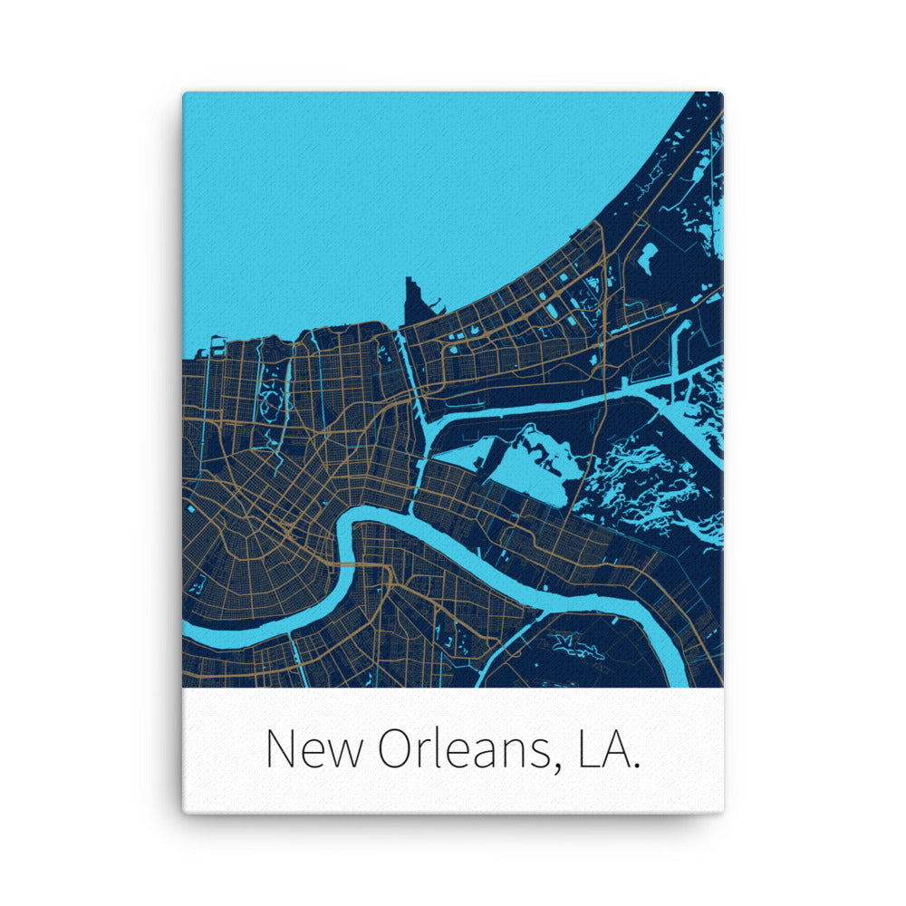 New Orleans, LA. - Navy & Gold