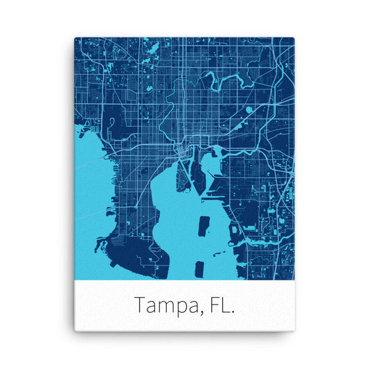 Tampa, FL. - Navy Blue & Columbia Blue