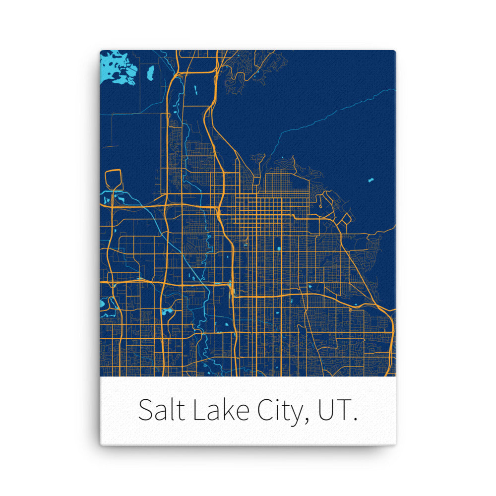 Salt Lake City, UT. - Navy & Yellow