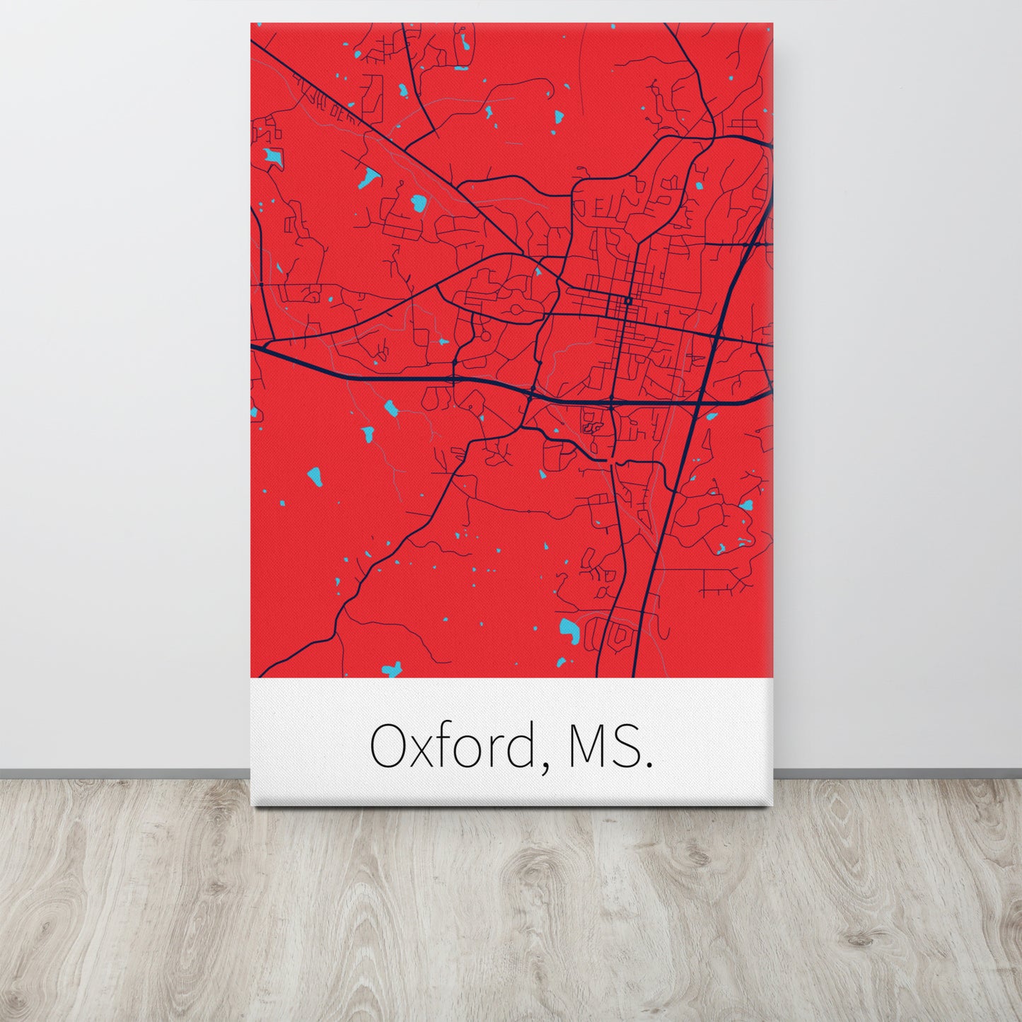 Oxford, MS. - Red & Navy Blue