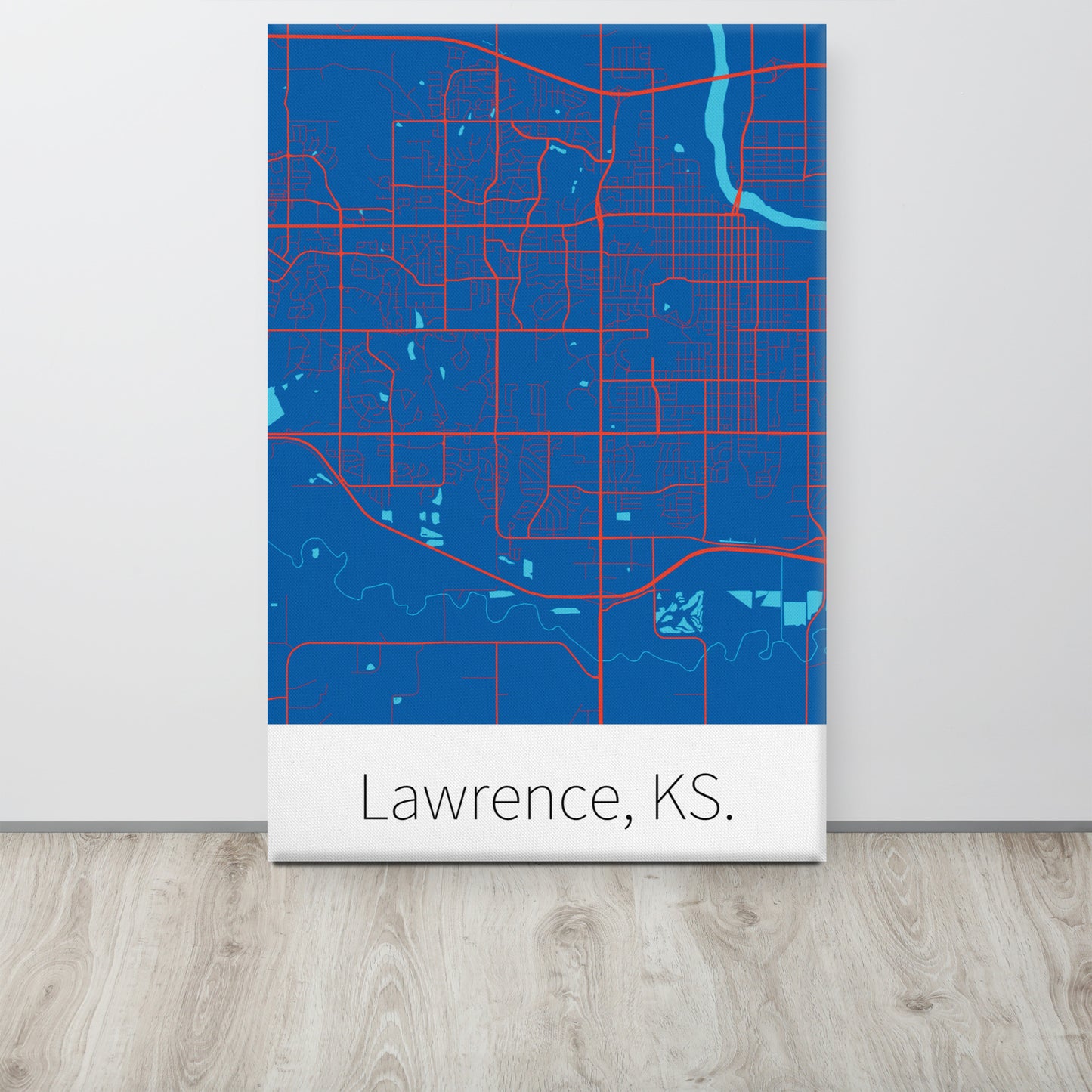 Lawrence, KS. - KU Blue & Crimson