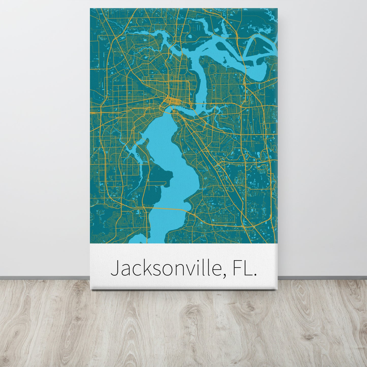 Jacksonville, FL. - Teal & Gold