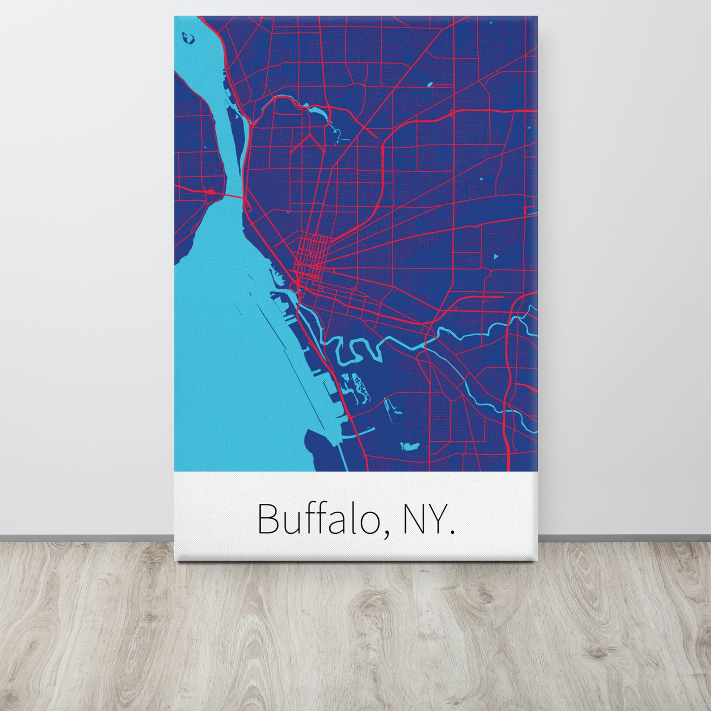 Buffalo, NY. - Blue & Red