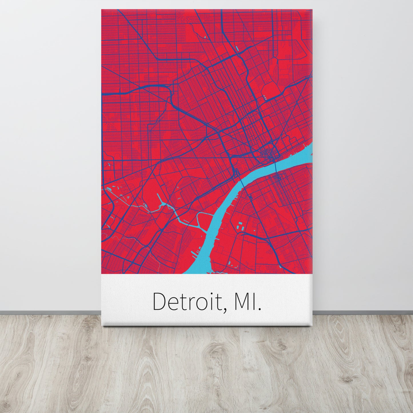 Detroit, MI. - Red & Royal