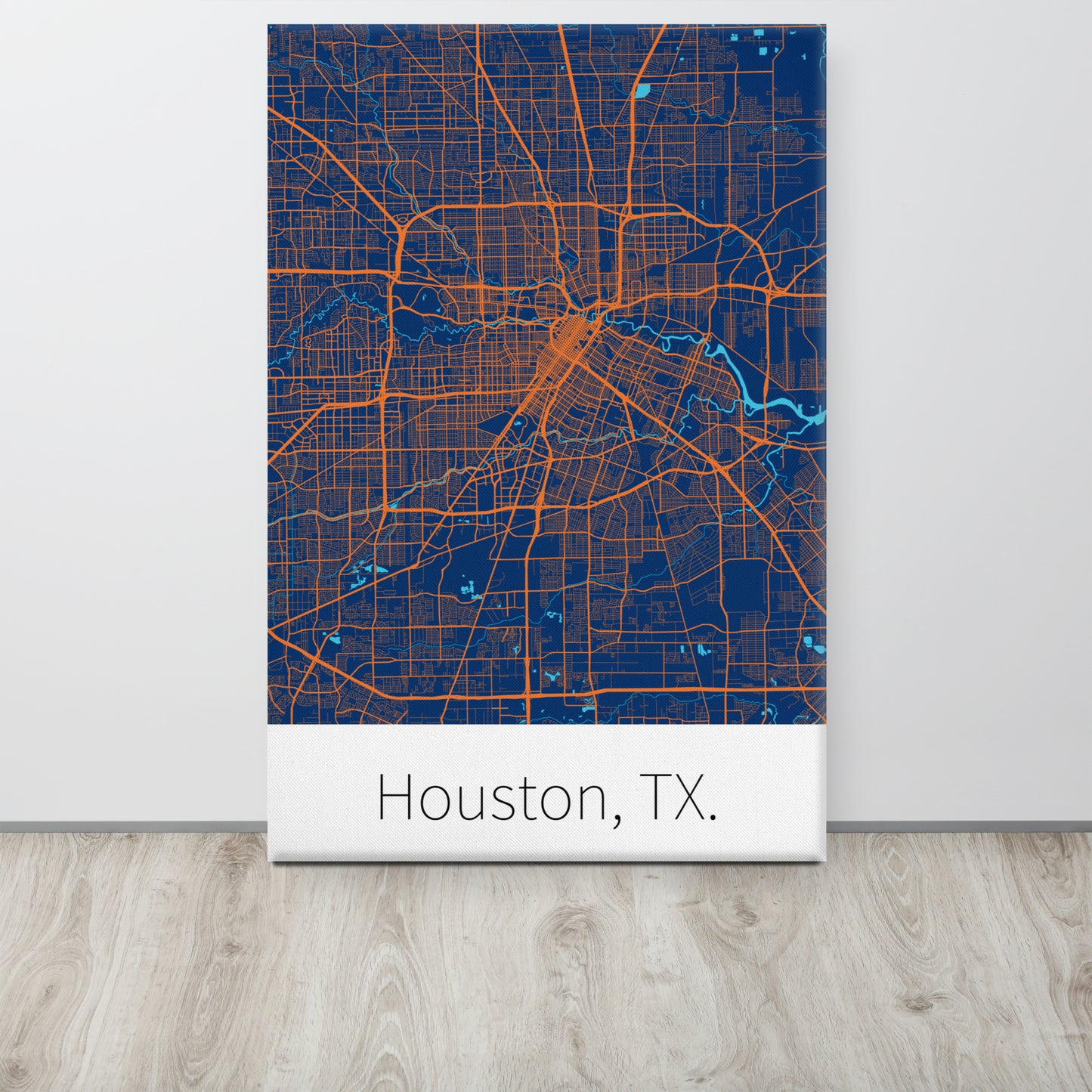 Houston, TX. - Navy & Orange