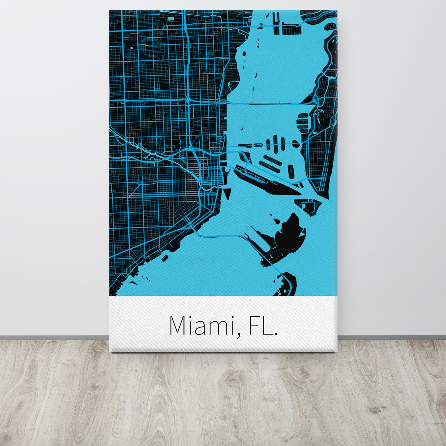 Miami, FL. - Black & Miami Blue