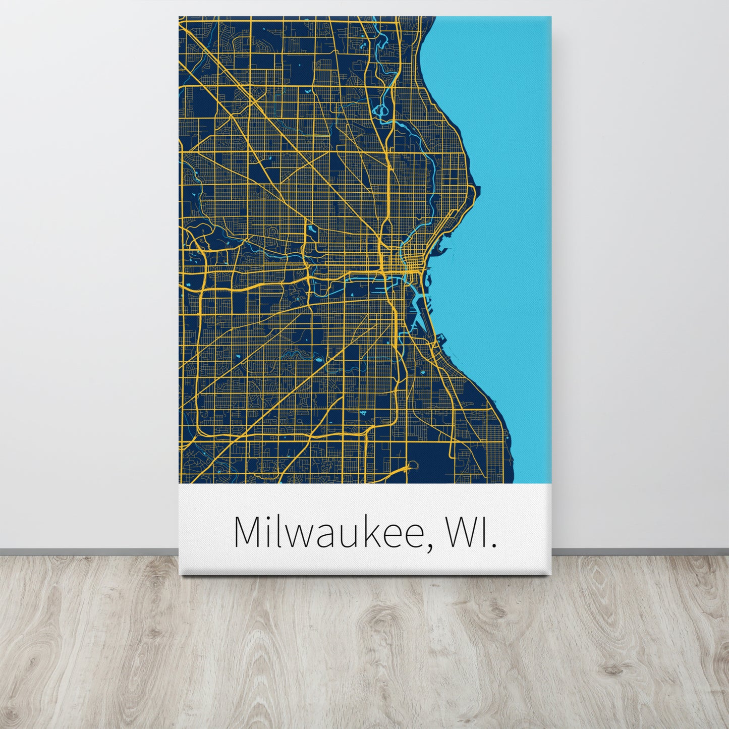 Milwaukee, WI. - Navy Blue & Yellow