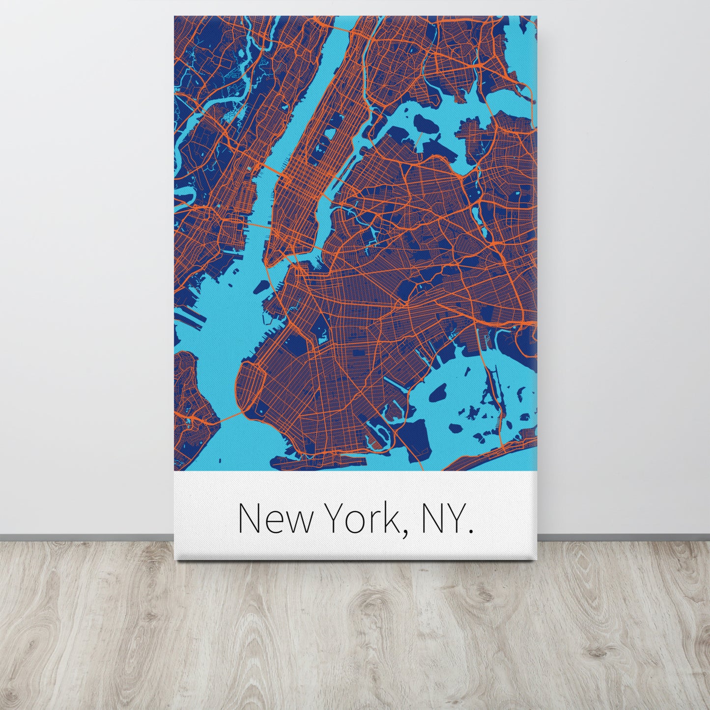 New York, NY. - Blue & Orange