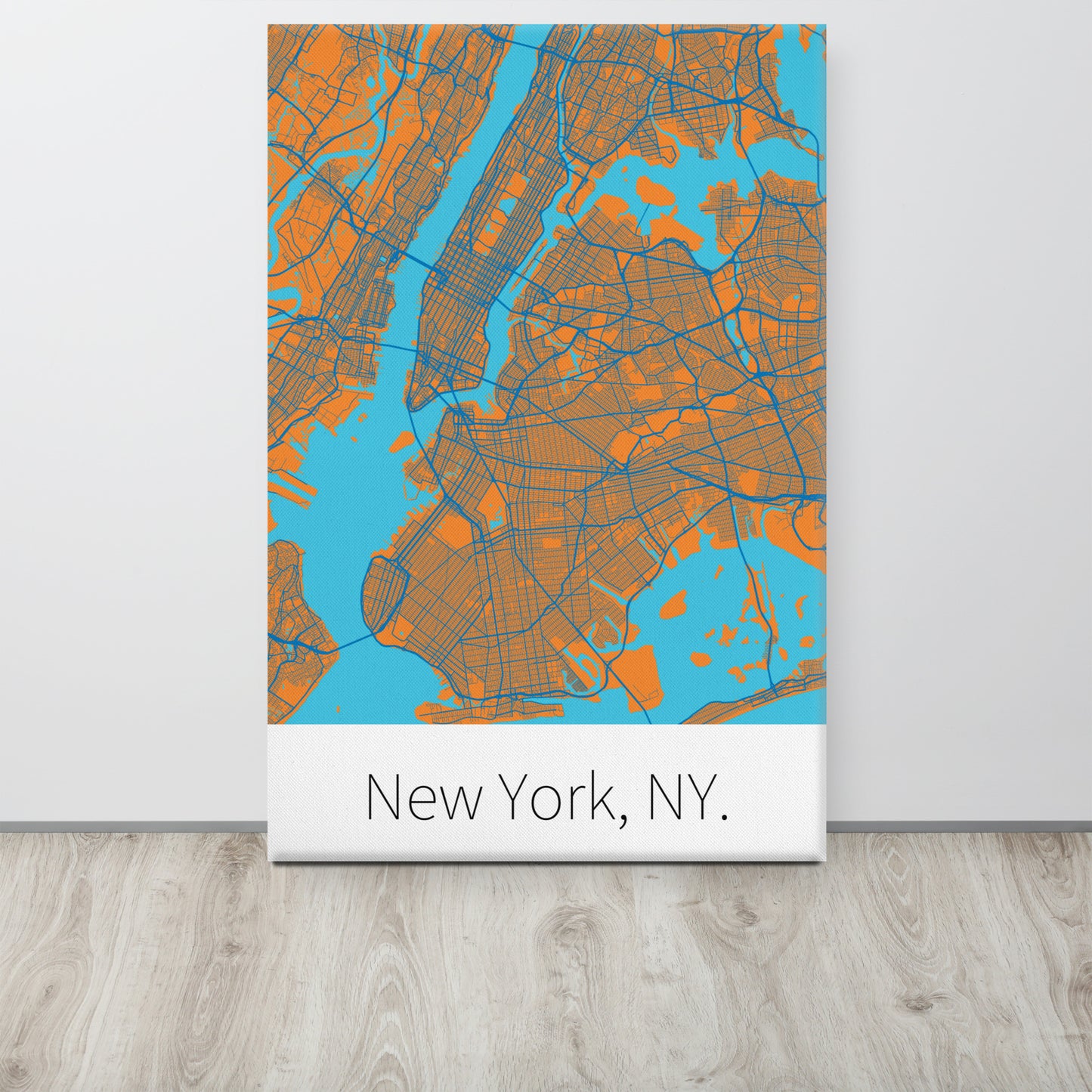 New York, NY. - Orange & Blue