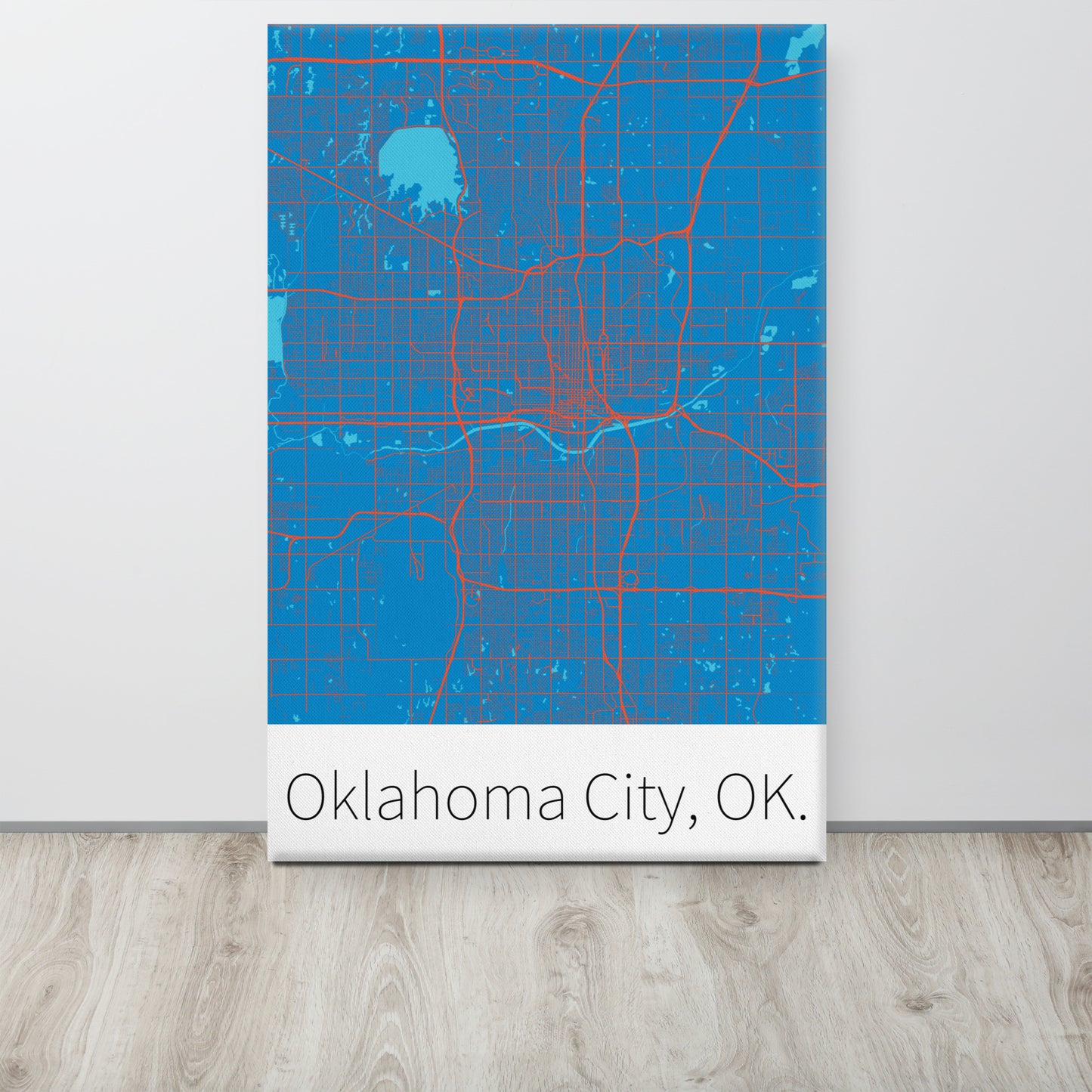 Oklahoma City, OK. - Blue & Orange