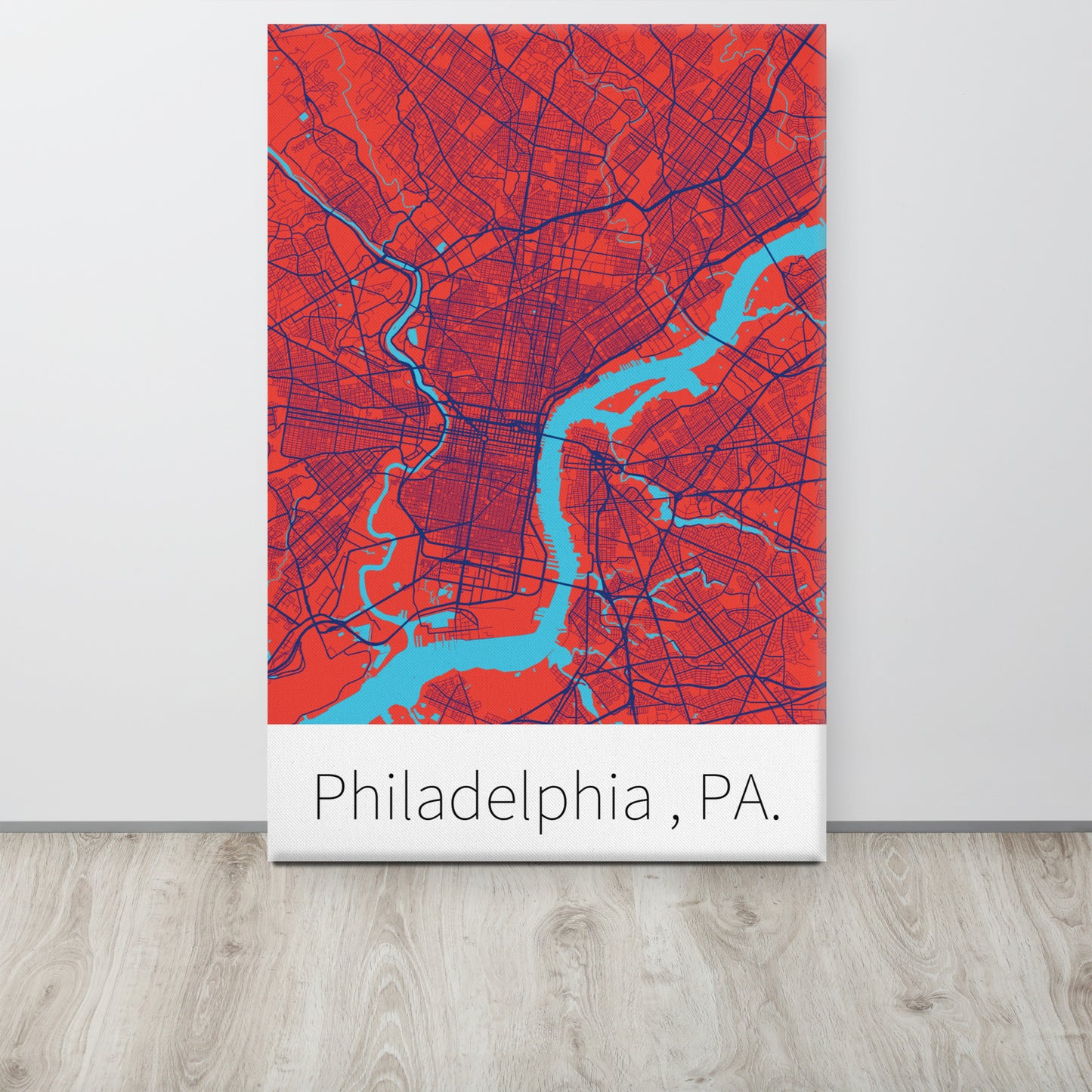 Philadelphia, PA. - Red & Blue