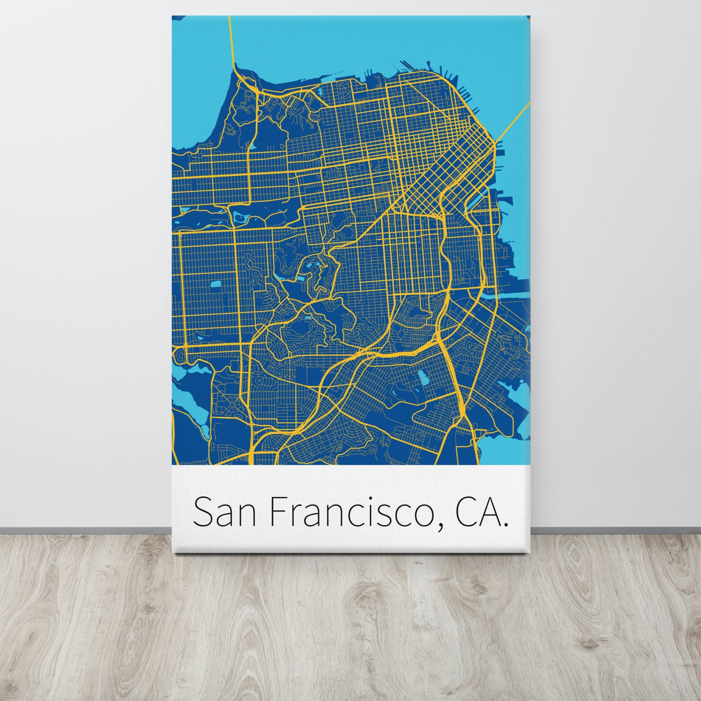 San Francisco, CA. - Blue & Golden Yellow