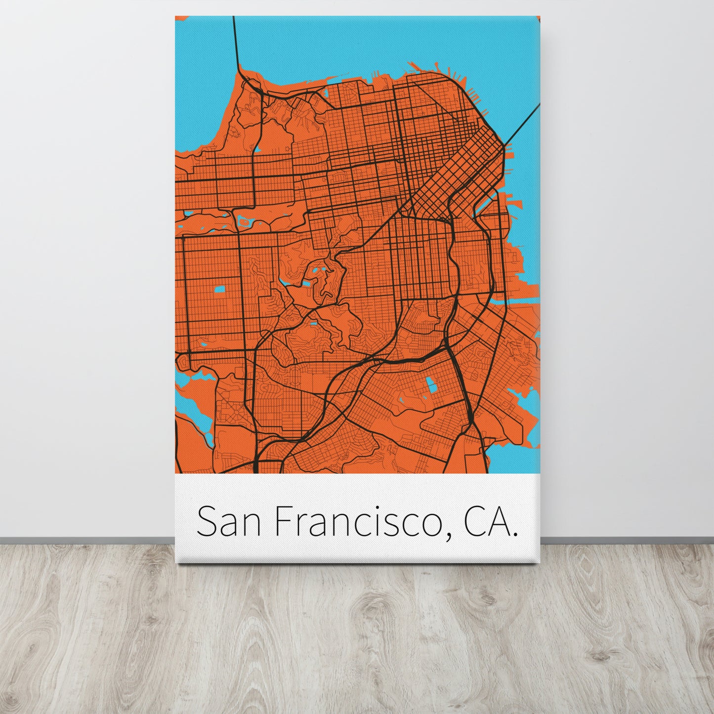 San Francisco, CA. - Orange & Black