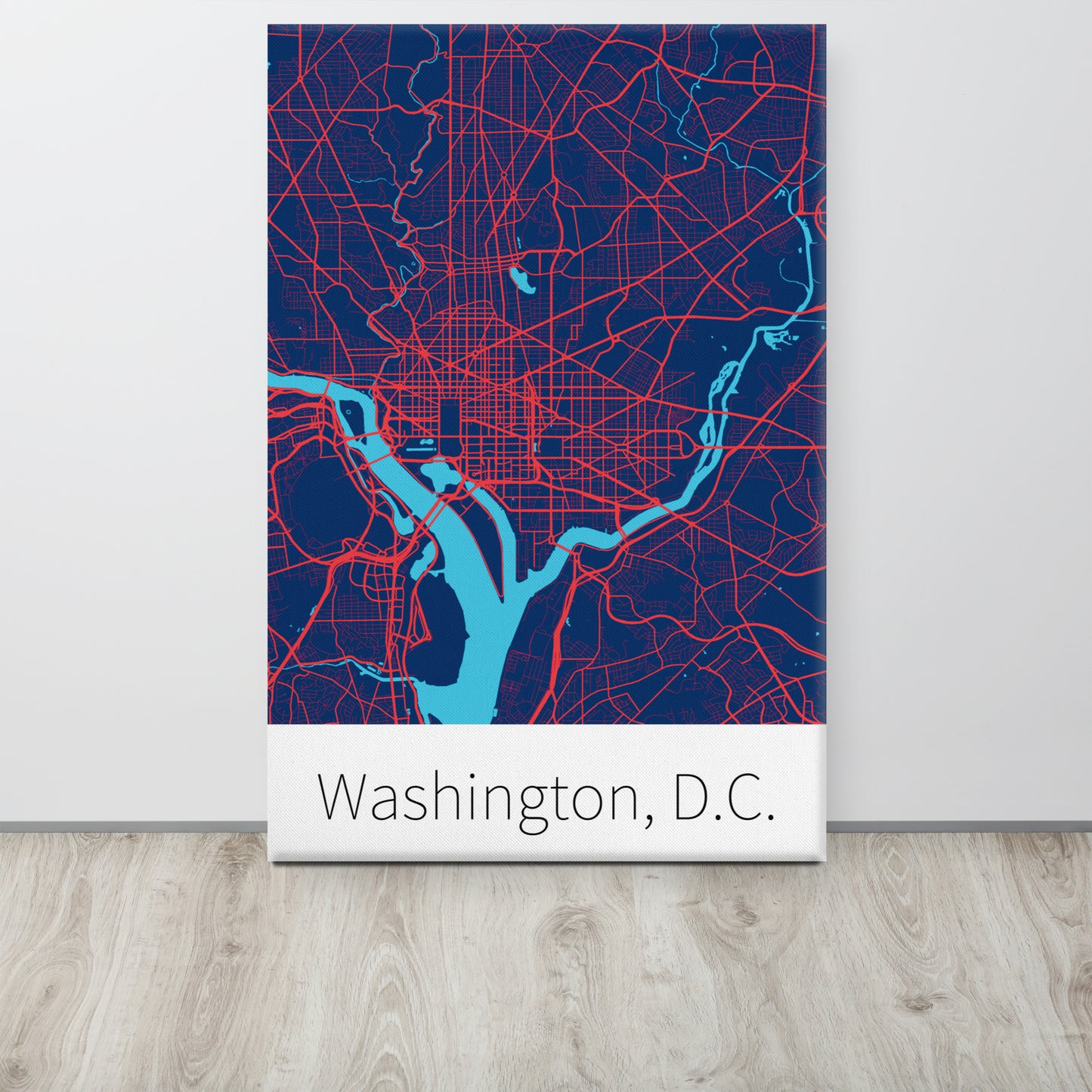 Washington, D.C. - Navy Blue & Red