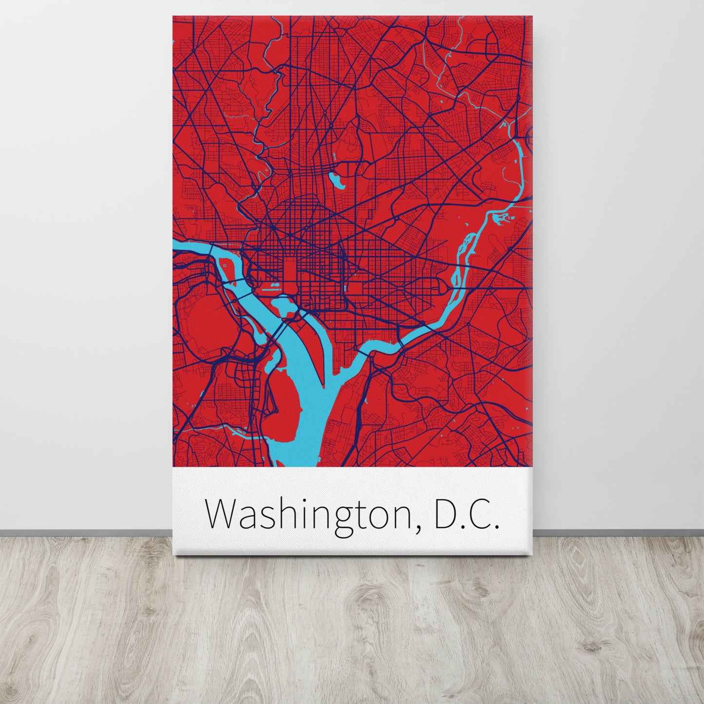 Washington, D.C. - Red & Navy Blue