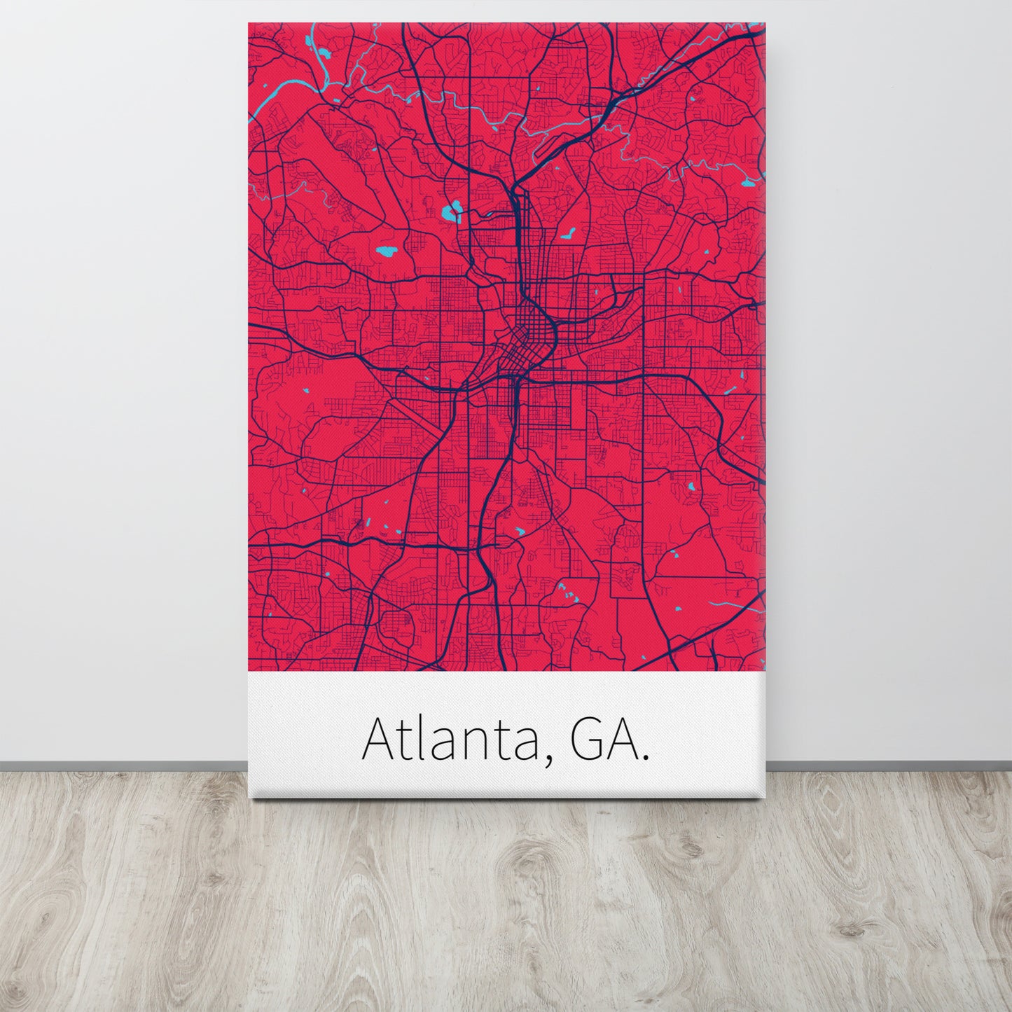 Atlanta, GA. - Scarlet & Navy