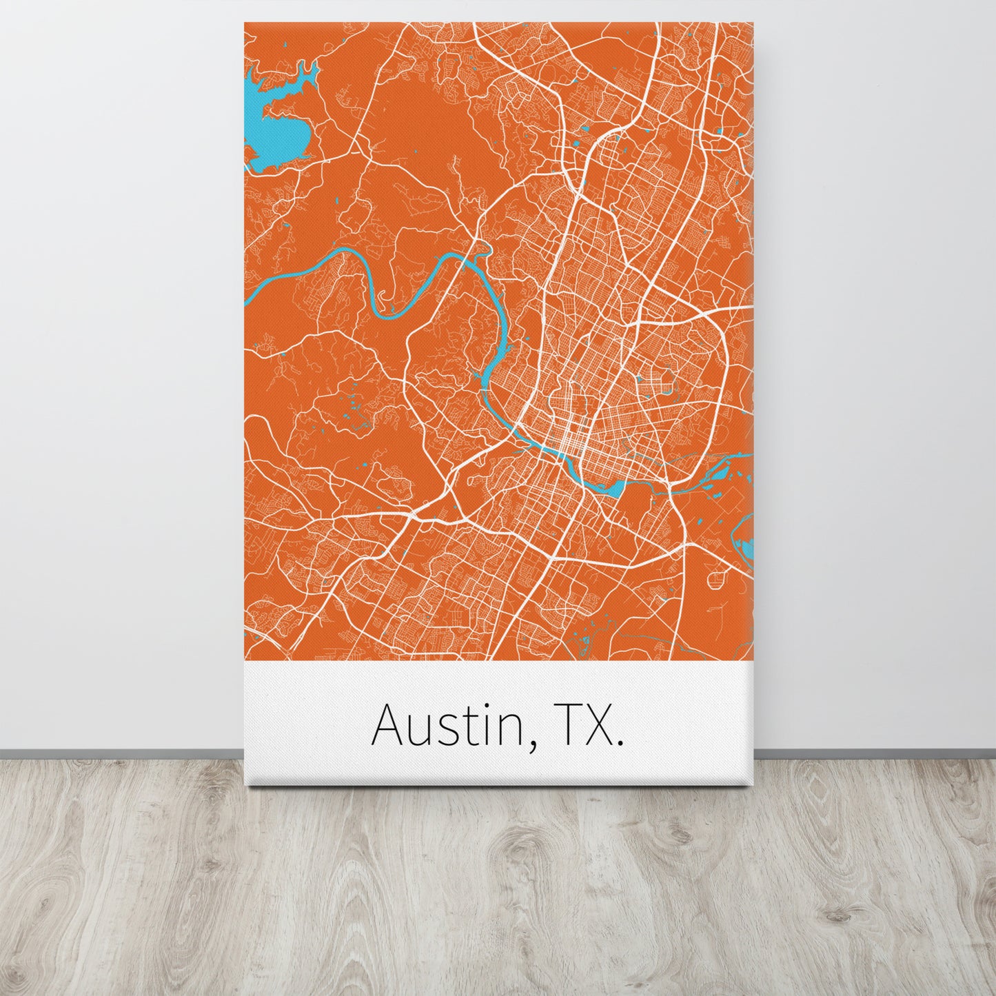 Austin, TX. - Burnt Orange & White