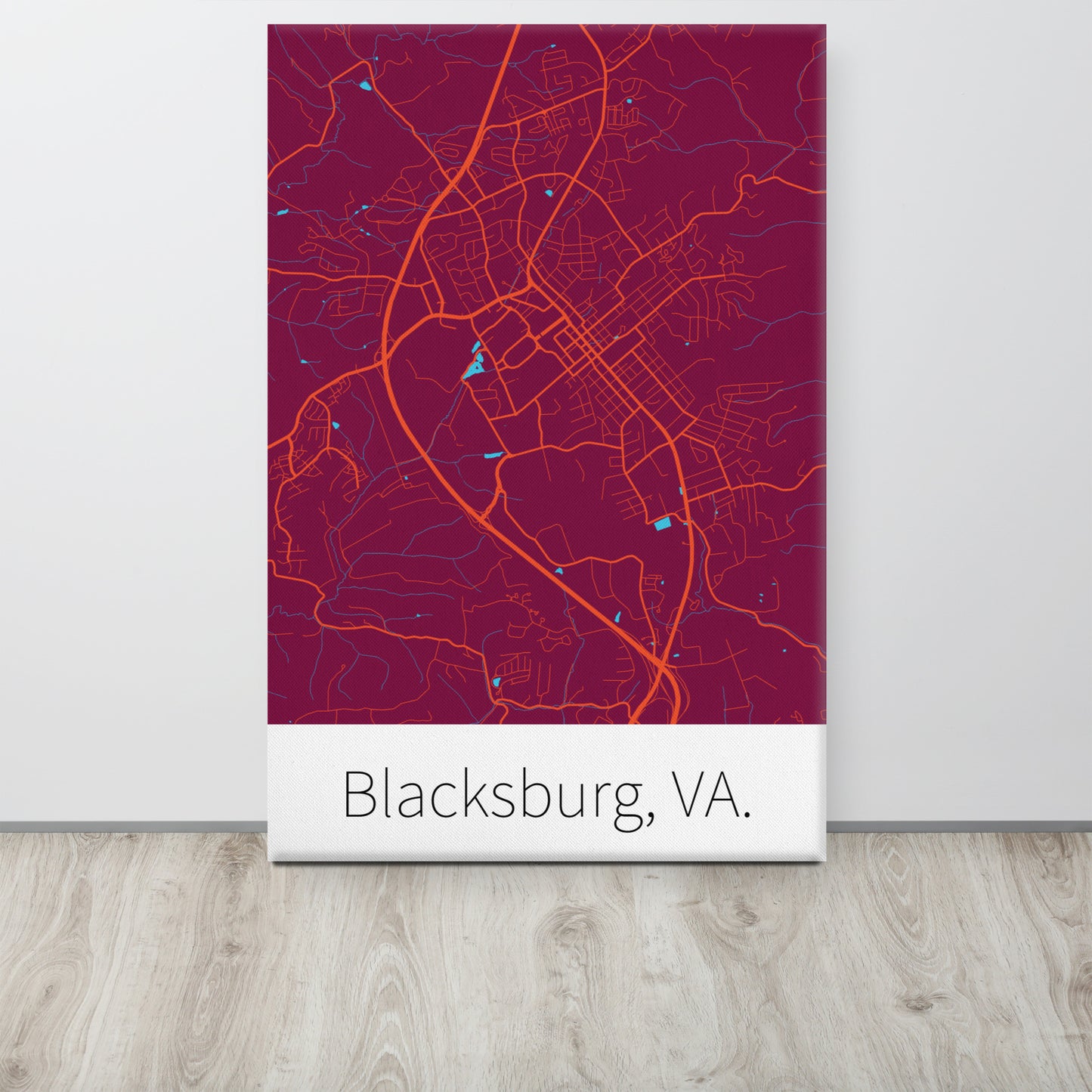 Blacksburg, VA. - Chicago Maroon & Burnt Orange