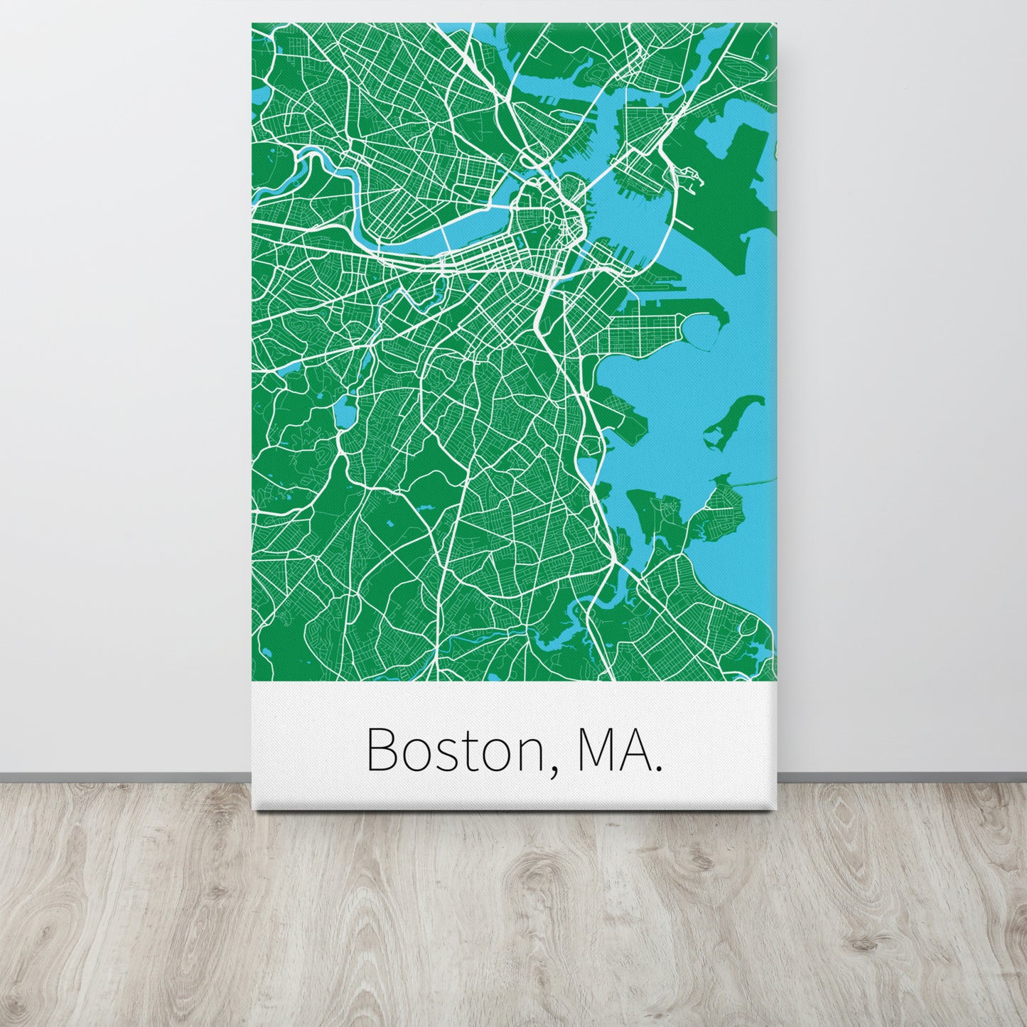 Boston, MA. - Green & White