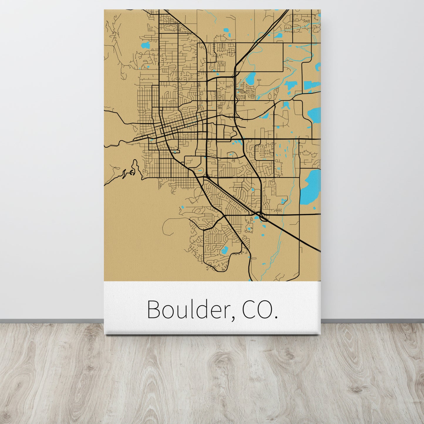 Boulder, CO. - Gold & Black