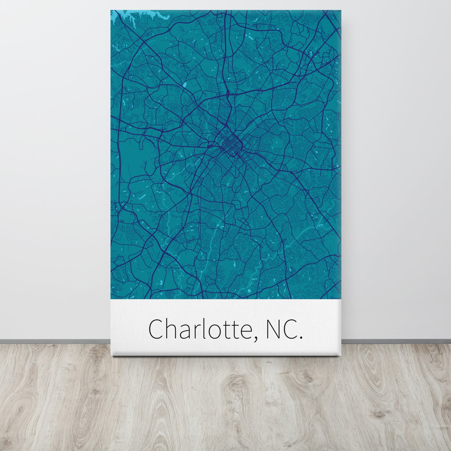 Charlotte, NC. - Teal & Purple