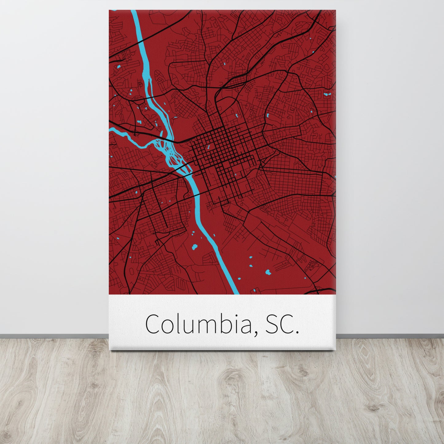 Columbia, SC. - Garnet & Black