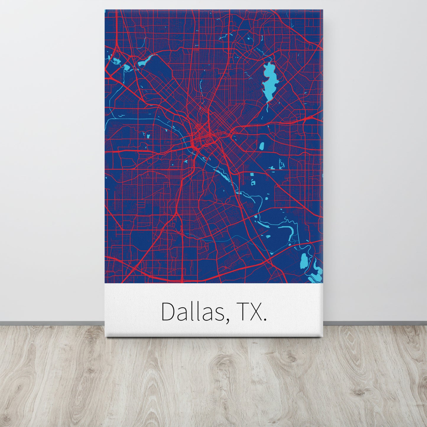 Dallas, TX. - Blue & Red