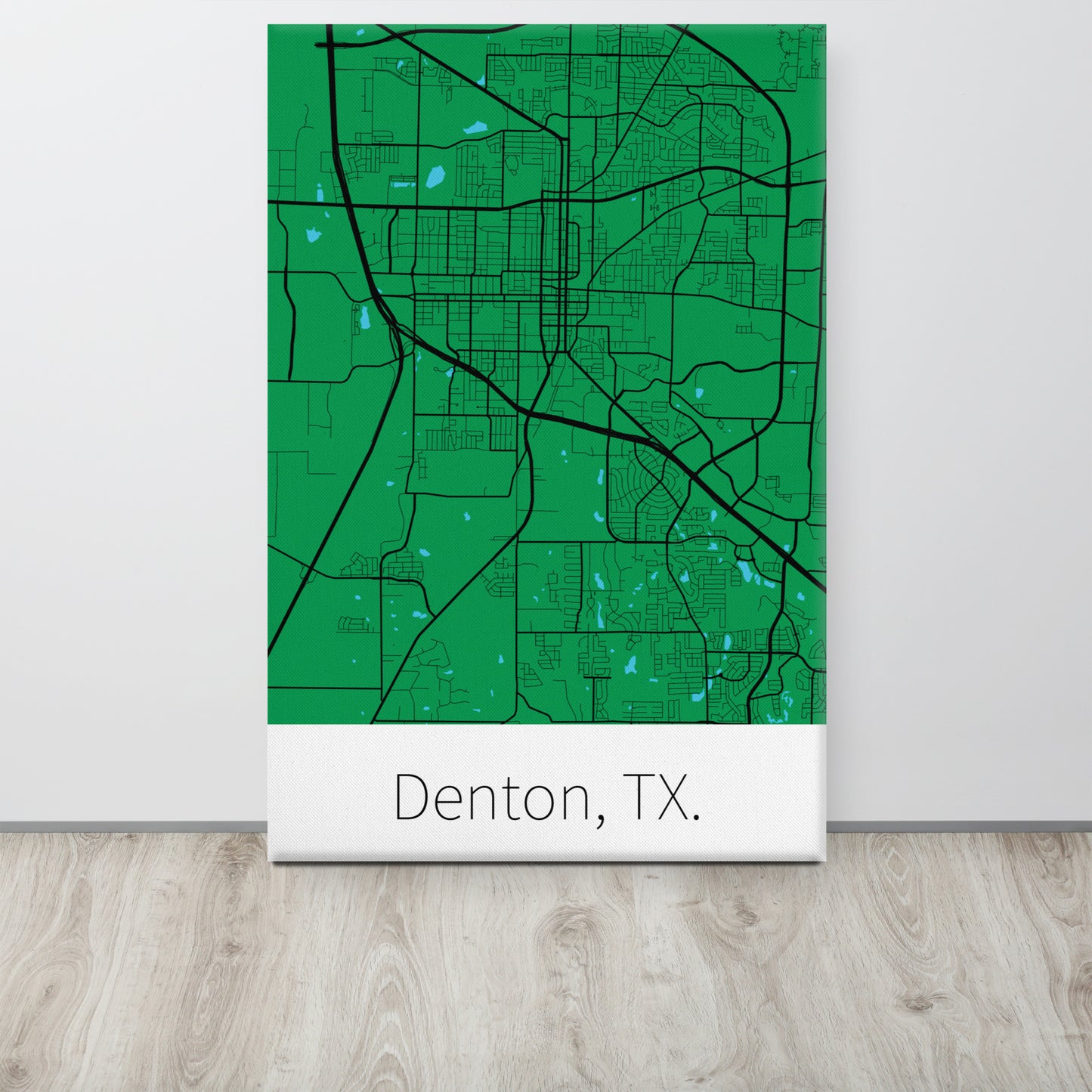 Denton, TX. - Green & Black