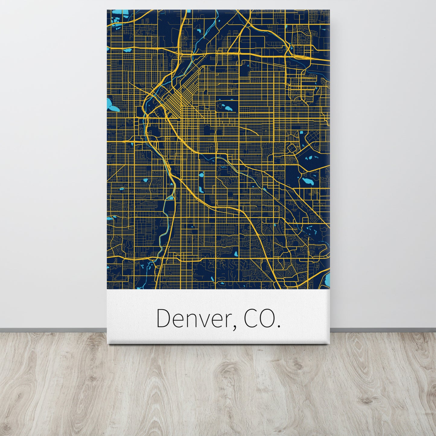 Denver, CO. - Midnight Blue & Yellow