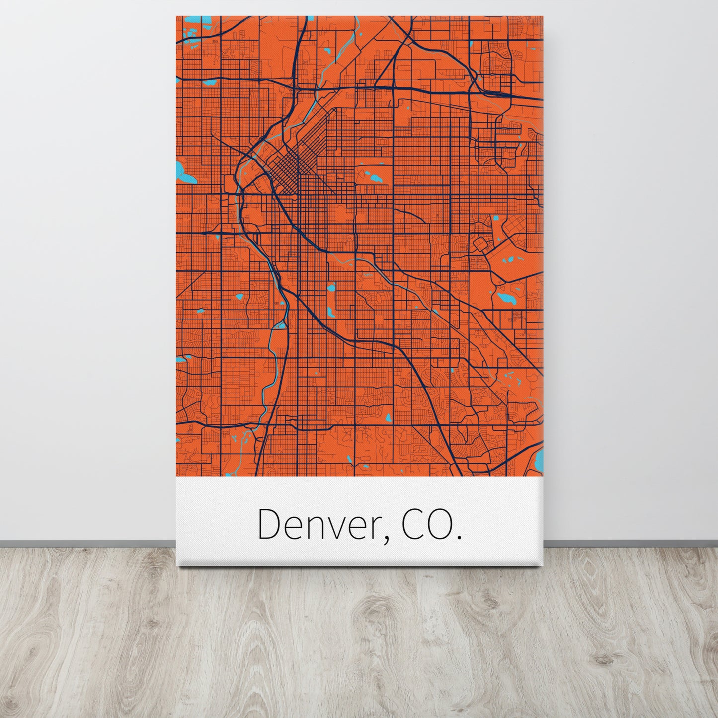 Denver, CO. - Orange & Navy