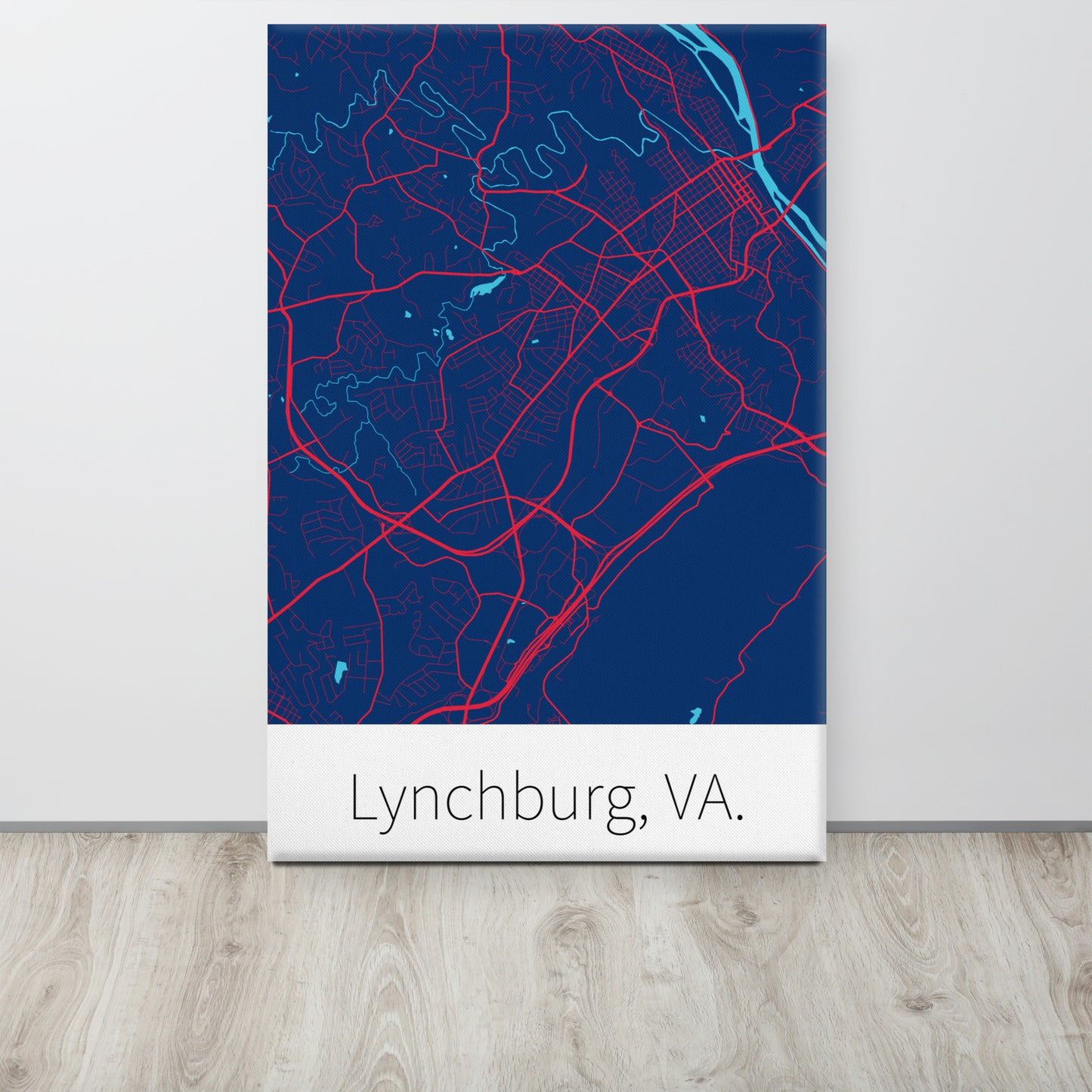 Lynchburg, VA. - Blue & Red